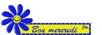 Gif animé Bon mercredi marguerite